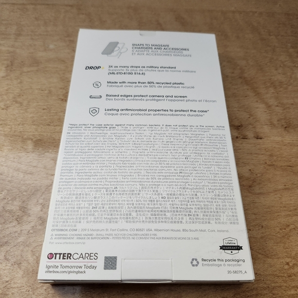 OtterBox Symmetry Series Case for MagSafe for Apple iPhone 15 / 14 / 13 - Clear - Picture 2 of 6